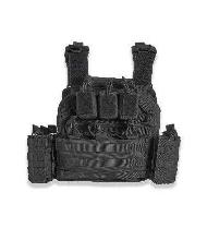Sheppeard Guard Dog Body Armor Plate Carrier - Black, Adjustable with Pouches