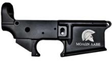 Anderson AM-15 Forged Stripped AR15 Lower Receiver - Spartan Molon Labe Logo - Black