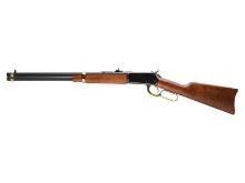 Rossi R92 Gold .44 Mag Lever Action Rifle - Brazilian Hardwood, Polished Black Finish