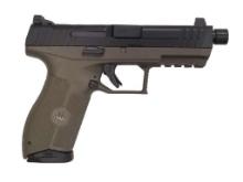 MASADA Optics Ready 9mm Pistol OD Green, Threaded Barrel, 2-17rd Mags, Suppressor Height Sights