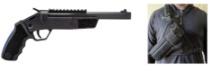 Rossi Brawler Single Shot Pistol - .410 Bore | 9 Barrel | Black Finish | Includes Chest Rig