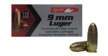 Aguila 1E097704 Pistol 9Mm Luger 115 Gr Full Metal Jacket (Fmj) 50 Bx