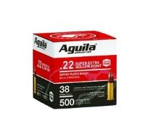 Aguila 1B221118 Standard High Velocity 22 Lr 38 Gr Copper-Plated Hollow Point 500 Bx