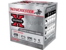 Winchester Ammo X285 Super-X High Brass 28 Gauge 2.75 3/4 Oz 5 Shot 25 Bx