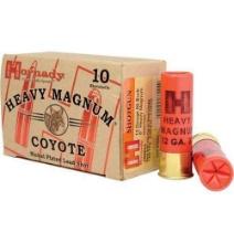 Hornady 86224 Heavy Magnum Coyote 12 Gauge 3 1 1/2 Oz Nickel Plated 00 Buck Shot 10 Bx