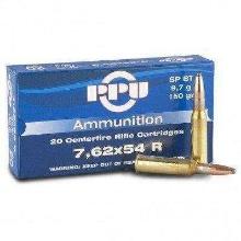 Ppu Pp76254S Metric Rifle 7.62X54Mmr 150 Gr Soft Point (Sp) 20 Bx