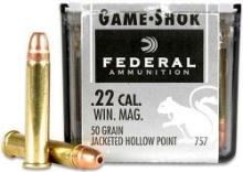 Federal 757 Game-Shok 22 Mag 50 Gr Jacketed Hollow Point (Jhp) 50 Bx
