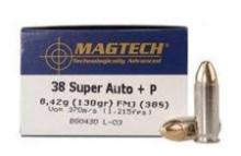 Magtech 38S Range/Training 38 Super +P 130 Gr Full Metal Jacket (Fmj) 50 Bx