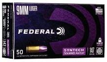 Federal Ae9Sj3 American Eagle Training Match 9Mm Luger 147 Gr Total Syntech Jacket Flat Nose (Tsjfn)
