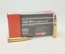 Aguila 8090Ag 308 Win 150 Gr Interlock Boat Tail Soft Point 20 Per Box