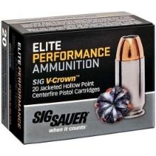 Ammo, 9Mm, 115Gr, Elite V-Crown, Jhp, Box/20