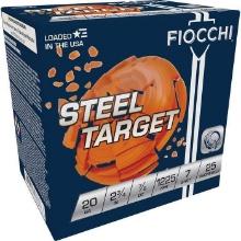 Fiocchi 20Slr7 Steel Target Low Recoil 20 Gauge 2.75 7/8 Oz 7 Shot 25 Bx