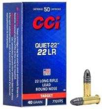 Cci 960 Target & Plinking Quiet-22 22 Lr 40 Gr Lead Round Nose (Lrn) 50 Bx