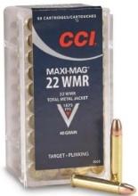 Cci 0023 Target & Plinking Maxi-Mag 22 Mag 40 Gr Total Metal Jacket (Tmj) 50 Bx