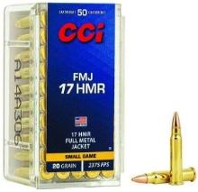 Cci 0055 Gamepoint 17 Hmr 20 Gr Full Metal Jacket (Fmj) 50 Bx