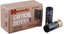 Hornady 86240 Critical Defense 12 Gauge 2.75 Lead 8 Pellets 00 Buck 10 Bx