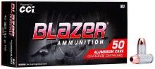 Cci 3589 Blazer 40 S&W 165 Gr Total Metal Jacket 50 Bx