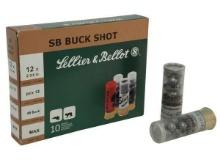 Sellier & Bellot Sb12Bsd Shotgun 12 Gauge 2.75 27 Pellets 4 Buck Shot 10 Bx