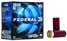 Federal Tgl129 Top Gun 12 Gauge 2.75 1 1/8 Oz 9 Shot 25 Bx