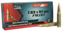Aguila 1E762110 Rifle 7.62X51Mm Nato 150 Gr Full Metal Jacket Boat Tail (Fmjbt) 20 Bx