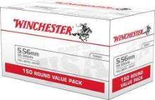 Winchester Ammo Wm193150 Usa 5.56X45Mm Nato 55 Gr Full Metal Jacket (Fmj) 150 Bx