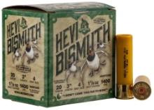 Hevishot 17004 Hevi-Bismuth Waterfowl 20 Gauge 3 1 1/8 Oz 4 Shot 25 Bx