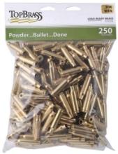 TOP BRASS LLC 8B308WINMY-250 Premium Reconditioned 308 Win Rifle Brass 250 Per Bag