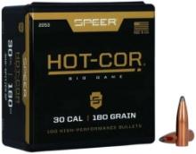 Speer 2053 Hot-Cor 30 Cal .308 180 gr Spitzer Soft Point 100 Per Box