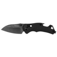 Kershaw 8337 Craze EDC 2.35 Folding Reverse Tanto Plain Blackwash 8Cr13MoV SS Blade, Black Textured