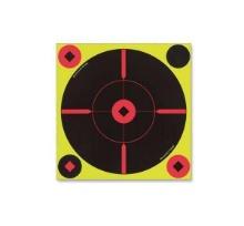 Birchwood Casey 34806 Shoot-N-C Bull's-Eye BMW Self-Adhesive Paper 8 Bullseye Yellow Target Paper