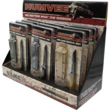 CBG HUMVEE NECK KNIFE DISPLAY 12PC