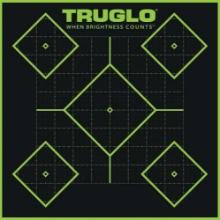 Truglo TG14A12 Tru-See Self-Adhesive Paper 12 x 12 5-Diamond Black Target Paper w/Green Accents 12
