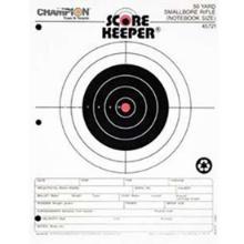 Champion Targets 45721 Scorekeeper Small Bore 50yd Sight-In Bullseye Hanging Paper Target 8.50 x 11