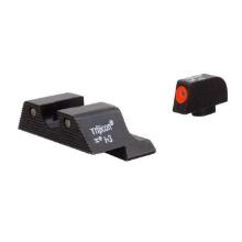 Trijicon 600836 HD Night Sights fits Glock 17, 17L, 19, 22-28, 31-35, 37-39 3 Dot Green w/Orange