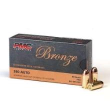 PMC 380A Bronze 380 ACP 90 gr Full Metal Jacket (FMJ) 50 Bx