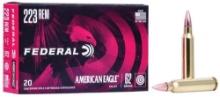 Federal Ae223N American Eagle 223 Rem 62 Gr Full Metal Jacket Boat Tail (Fmjbt) 20 Bx