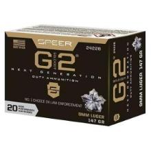 Speer Ammo 24226 Gold Dot G2 9Mm Luger 147 Gr G2 20 Bx