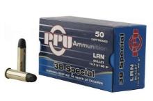 Ppu Pph38Sl Handgun 38 Special 158 Gr Lead Round Nose (Lrn) 50 Bx