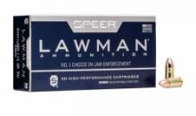 Speer Ammo 53650 Lawman 9Mm Luger 115 Gr Total Metal Jacket (Tmj) 50 Bx