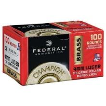 Federal Wm51991 Champion Training 9Mm Luger 115 Gr Full Metal Jacket (Fmj) 100 Bx