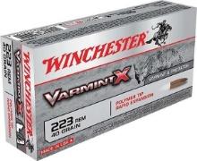 Winchester Ammo X223P1 Varmint X 223 Rem 40 Gr Polymer Tip 20 Bx