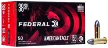 Federal Ae38B American Eagle 38 Special 158 Gr Lead Round Nose (Lrn) 50 Bx
