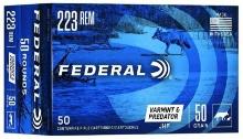 Federal Ae22350Vp American Eagle Varmint & Predator 223 Rem 50 Gr Jacketed Hollow Point (Jhp) 50 Bx
