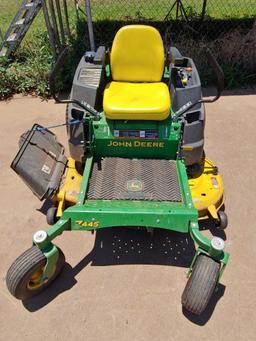 Z44S 48" John Deere zero turn mower, new belts & blades, recently serviced, great working condition
