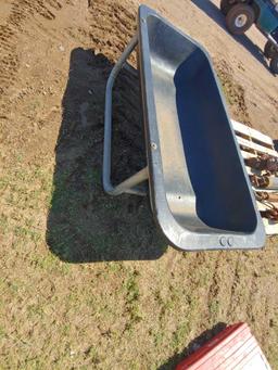 Feed trough, black plastic