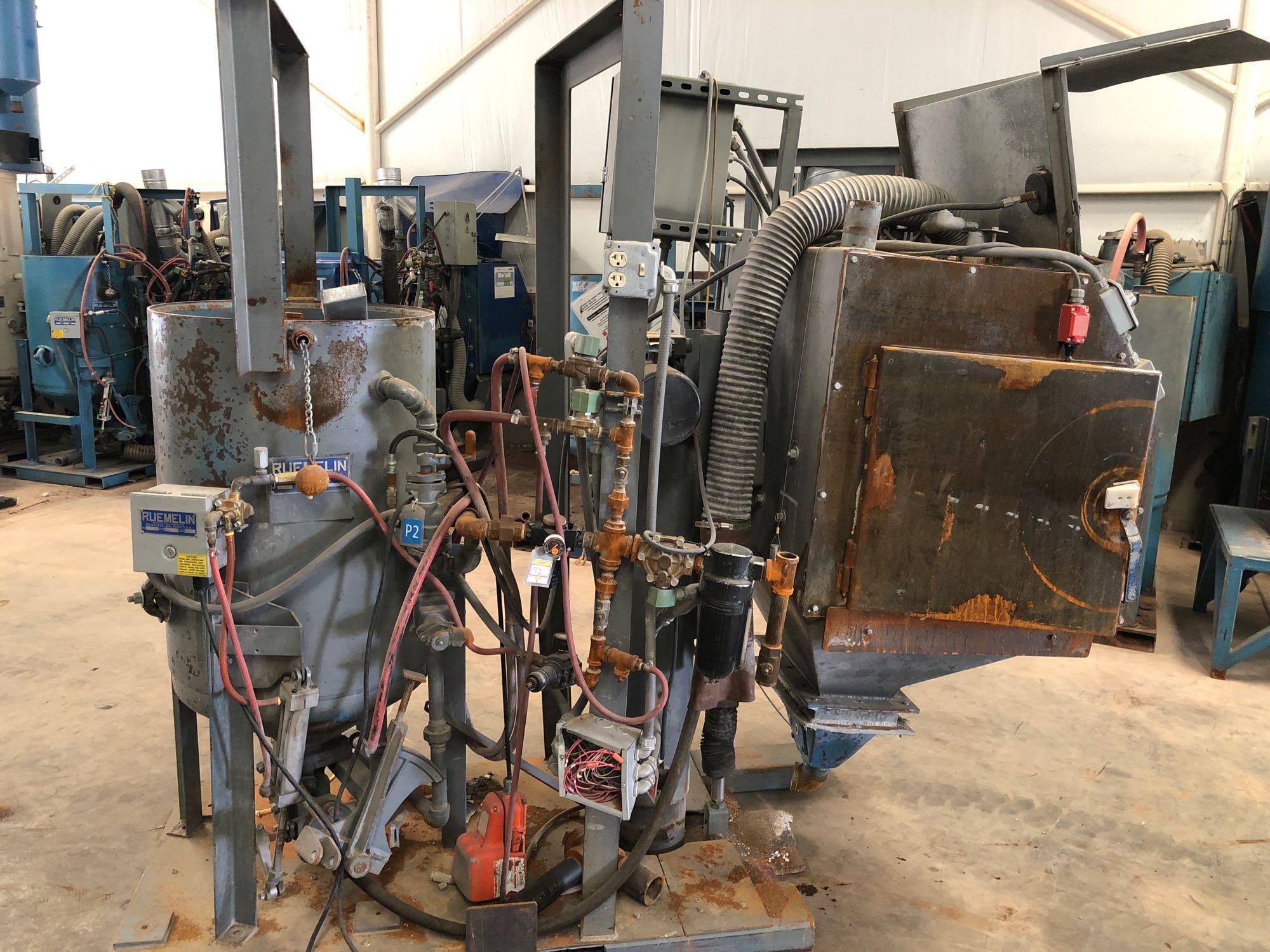 Steel blast unit