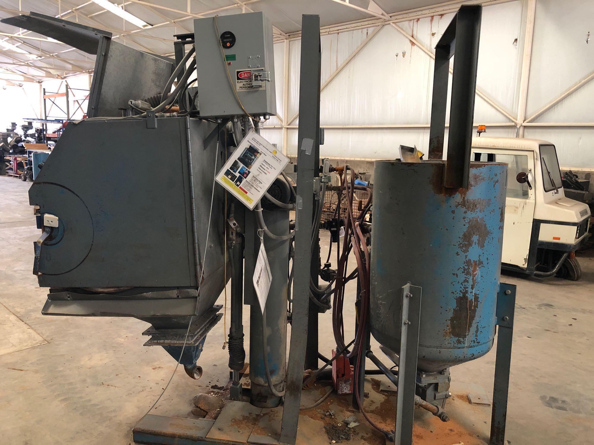 Steel blast unit