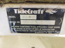 Tide craft 20' boat