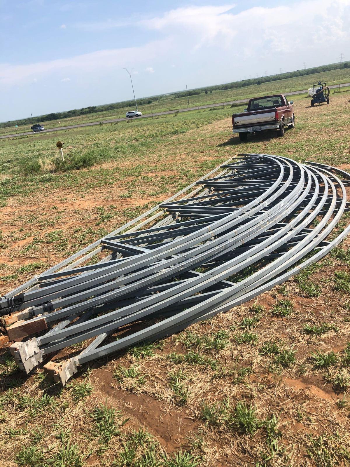 10... 30FT Galvanized Building Rafters Great shape.