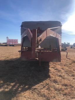 20x6.8 Gooseneck brand stock trailer 1-4FT... 2-8FT CUTS FULL SIZE ESCAPE ON DRIVER HALF ESCAPE ON